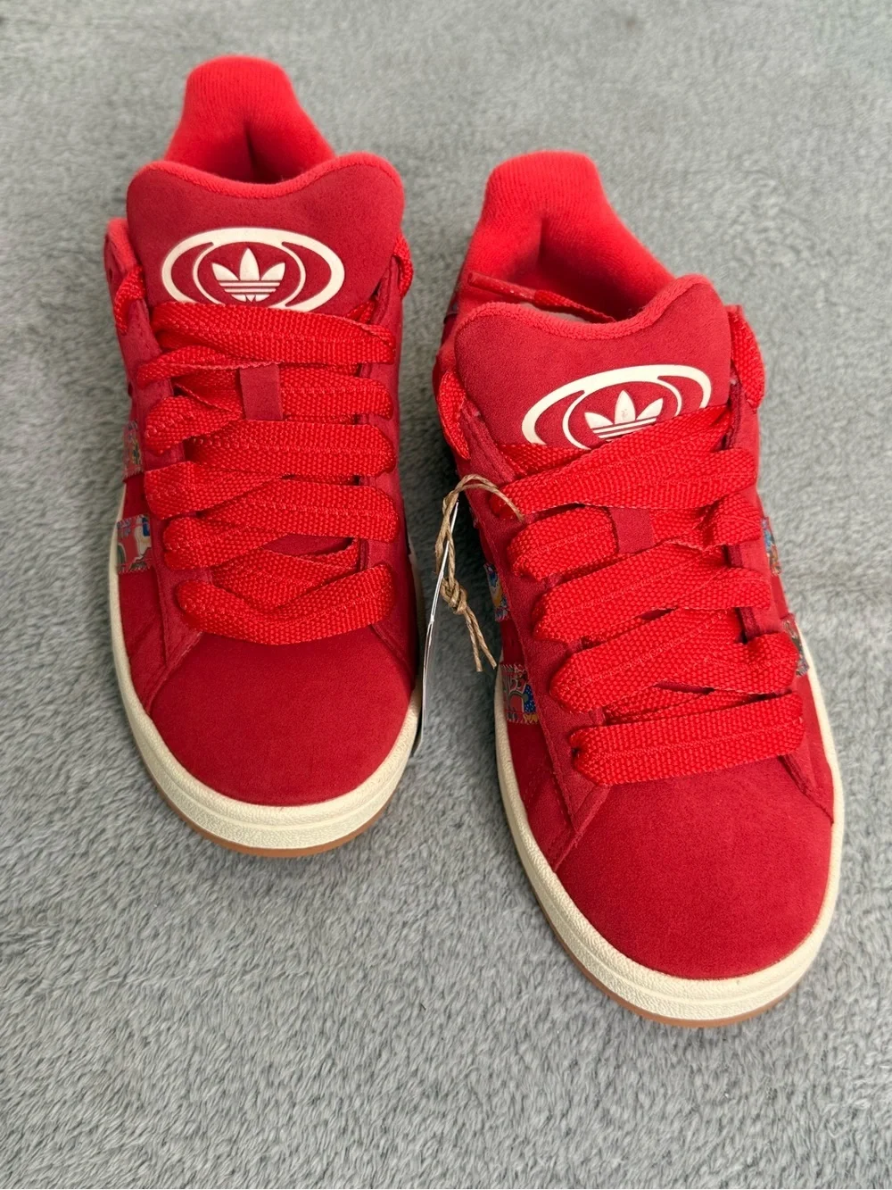 Adidas Campus 00s x Liberty London Floral Red Suede Sneaker Women’s 5.5 Rare NWT